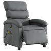 vidaXL Electric Massage Recliner Chair Grey Faux Leather