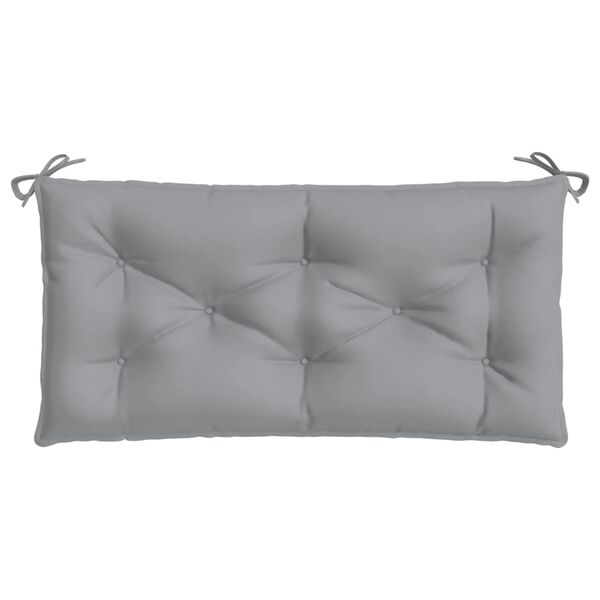 vidaXL Garden Bench Cushion Grey 110x50x7 cm Oxford Fabric