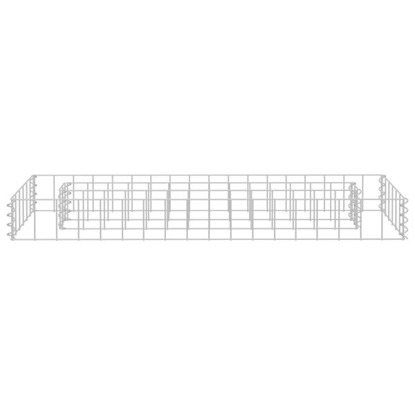 vidaXL Gabion Raised Bed Galvanised Steel 90x30x10 cm
