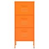 vidaXL Storage Cabinet Orange 42.5x35x101.5 cm Steel