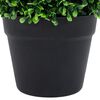 vidaXL Artificial Boxwood Plants 2 pcs with Pots Ball Shaped Green 37 cm