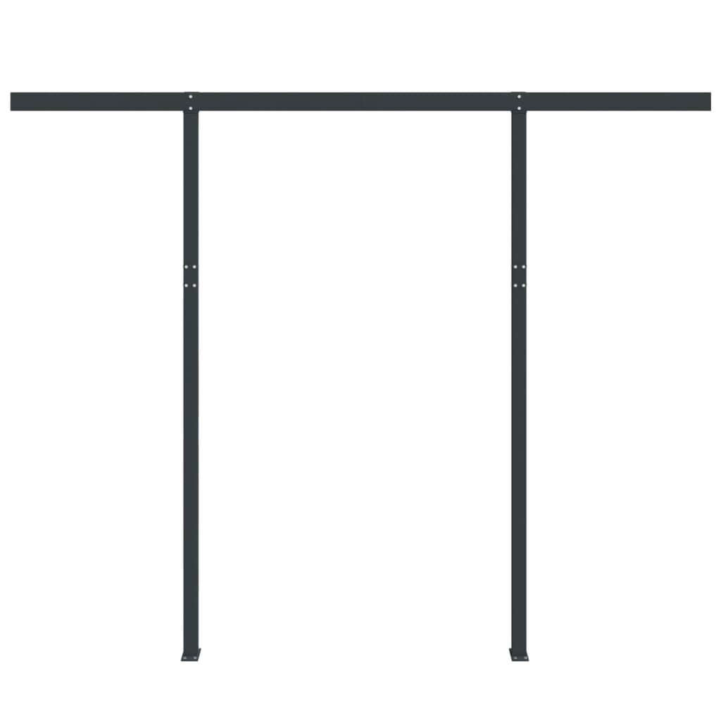 vidaXL Awning Post Set Anthracite 300x245 cm Iron