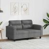 vidaXL 2-Seater Sofa Dark Grey 120 cm Microfibre Fabric