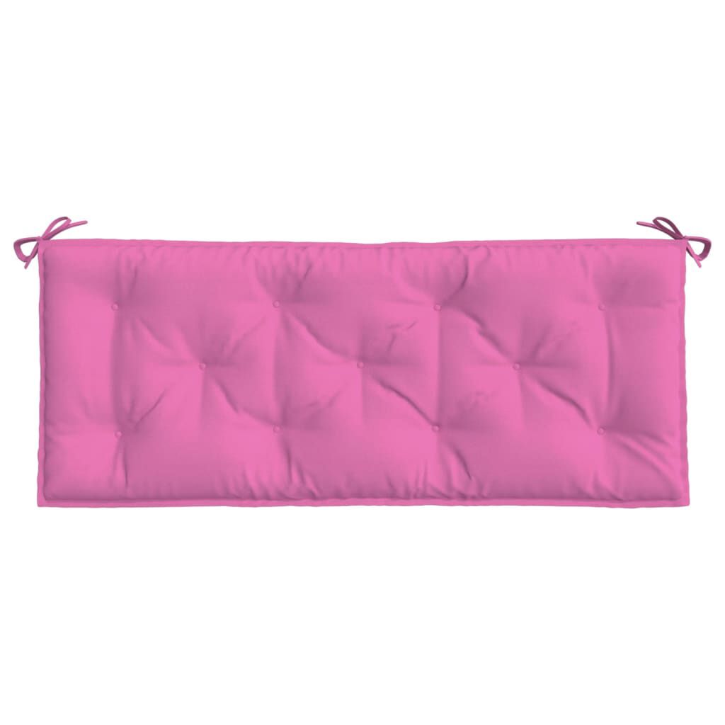 vidaXL Garden Bench Cushions 2pcs Pink 120x50x7cm Fabric