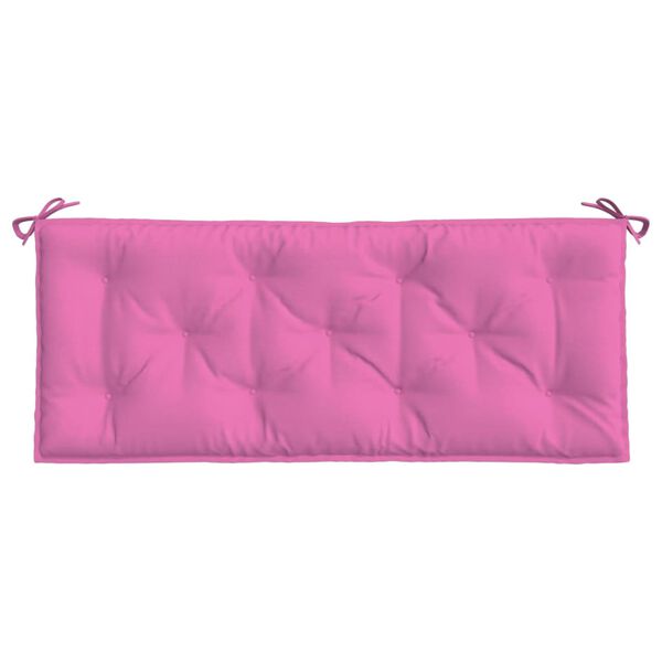 vidaXL Garden Bench Cushions 2pcs Pink 120x50x7cm Fabric