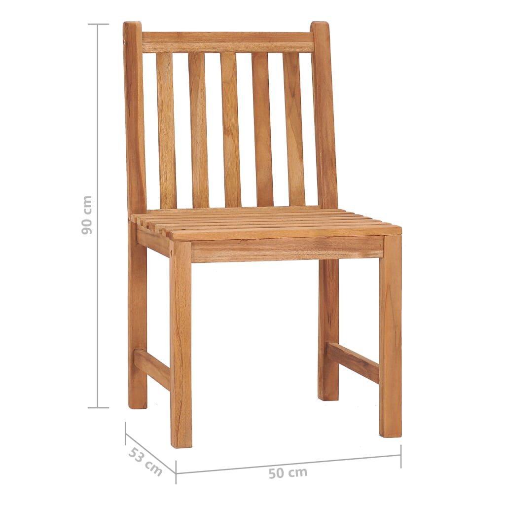 vidaXL 9 Piece Garden Dining Set Solid Teak Wood