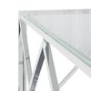 vidaXL Coffee Table 80x80x40 cm Stainless Steel and Glass
