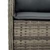 vidaXL Garden Chairs with Cushions 2 pcs Grey Poly Rattan