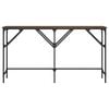 vidaXL Console Table Brown Oak 140x29x75 cm Engineered Wood