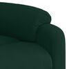 vidaXL Electric Massage Recliner Chair Dark Green Velvet