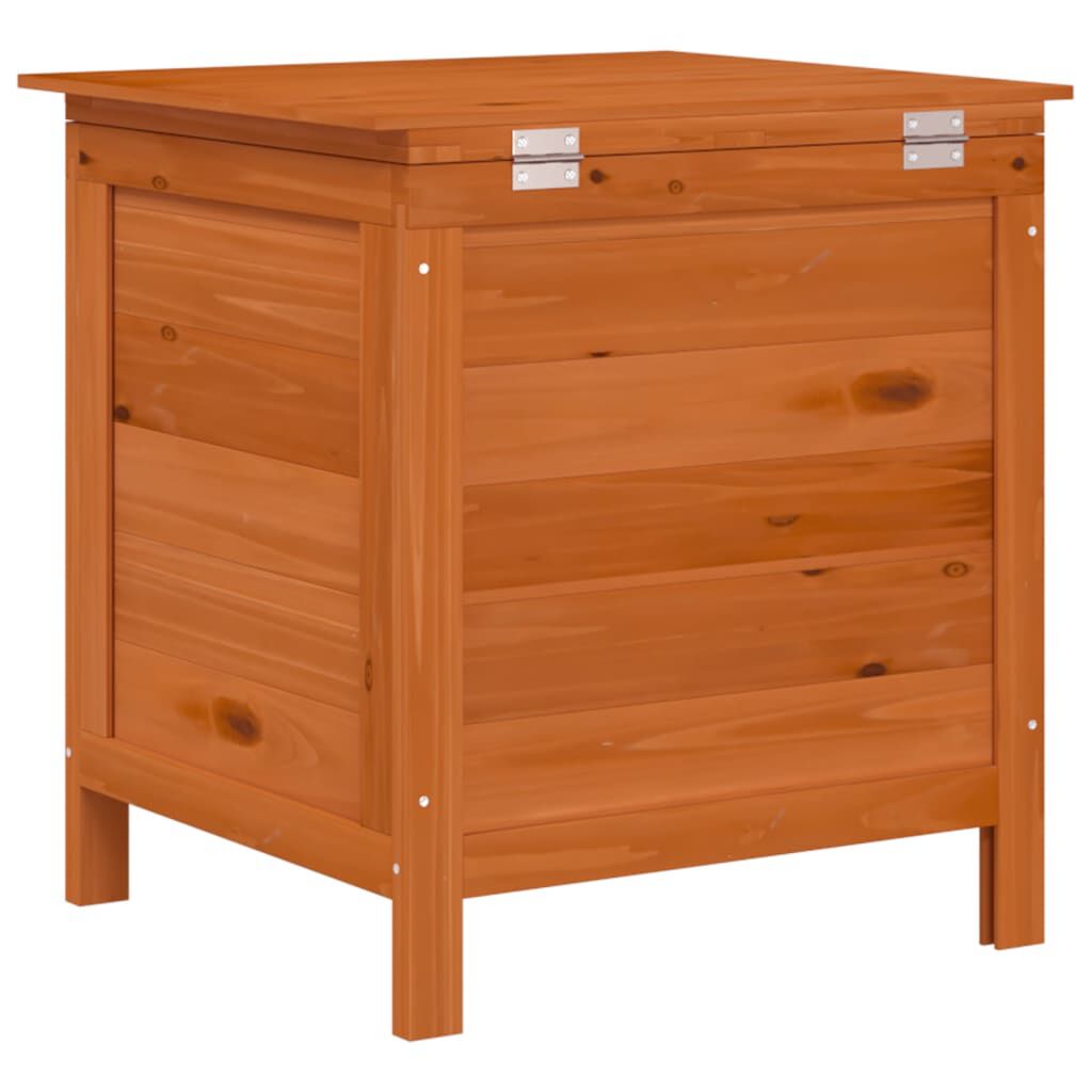 vidaXL Garden Storage Box Brown 50x49x56,5 cm Solid Wood Fir