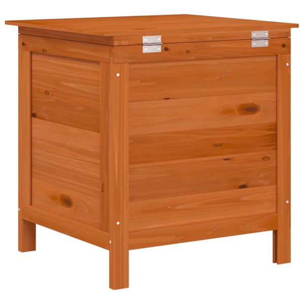 vidaXL Garden Storage Box Brown 50x49x56,5 cm Solid Wood Fir