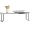 vidaXL Work Table Overshelf 110x30x35 cm Stainless Steel