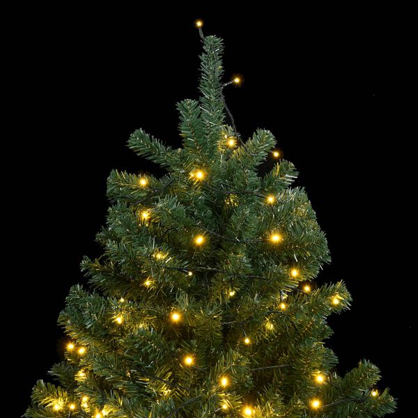 vidaXL Artificial Hinged Christmas Tree 150 LEDs 150 cm