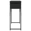 vidaXL Console Table with Shelf Black 105x30x75cm Engineered Wood