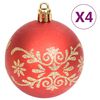 vidaXL 70 Piece Christmas Bauble Set Gold and Red