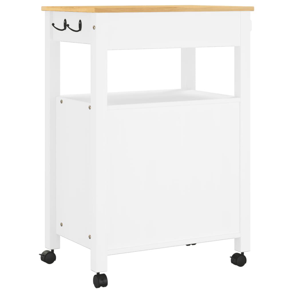 vidaXL Kitchen Trolley MONZA 60x40x90 cm Solid Wood Pine