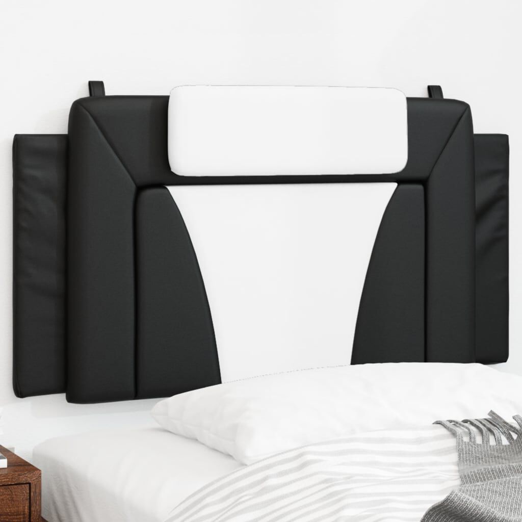 vidaXL Headboard Cushion Black and White 100 cm Faux Leather