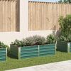vidaXL Raised Garden Bed 160x80x45 cm Galvanised Steel Green