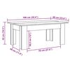 vidaXL Coffee Table High Gloss Grey 100x60x42 cm Engineered Wood