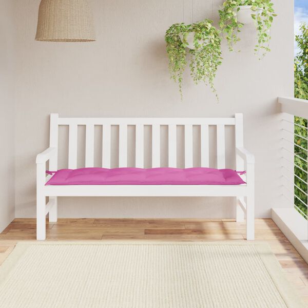 vidaXL Garden Bench Cushion Pink 150x50x7 cm Oxford Fabric