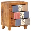 vidaXL Bedside Cabinet 40x30x50 cm Solid Mango Wood
