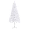 vidaXL Corner Artificial Pre-lit Christmas Tree White 180 cm PVC