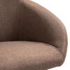 vidaXL Dining Chairs 6 pcs Brown Fabric