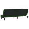 vidaXL 2-Seater Sofa Bed Dark Green Velvet