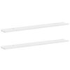 vidaXL Wall Shelves 2 pcs White 100x9x3 cm