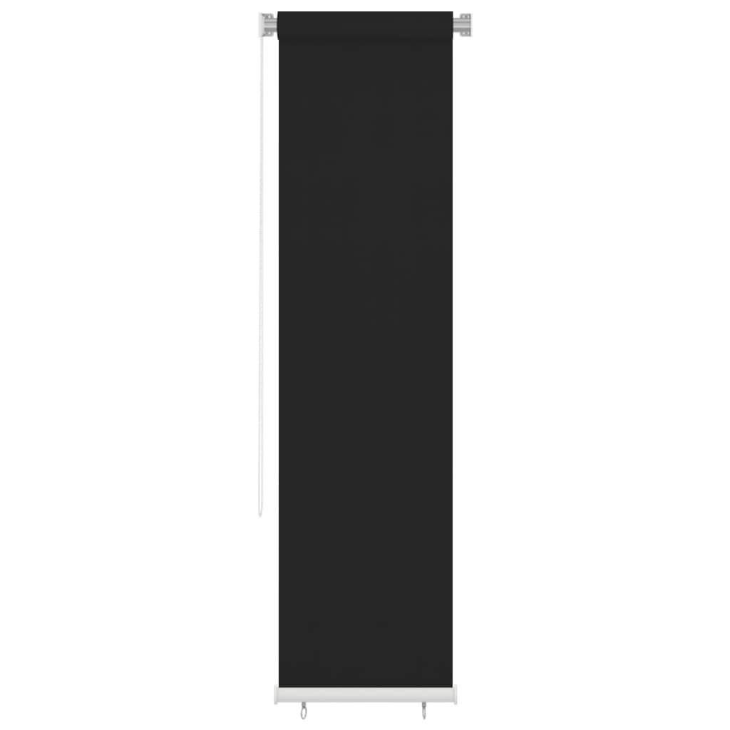 vidaXL Outdoor Roller Blind 60x230 cm Black HDPE