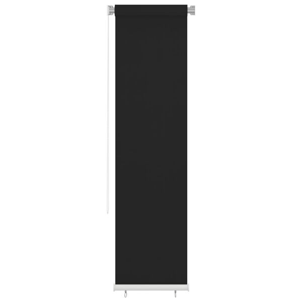 vidaXL Outdoor Roller Blind 60x230 cm Black HDPE