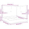 vidaXL Pallet Cushions 3 pcs Green Fabric