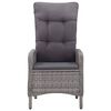 vidaXL 7 Piece Garden Dining Set Grey