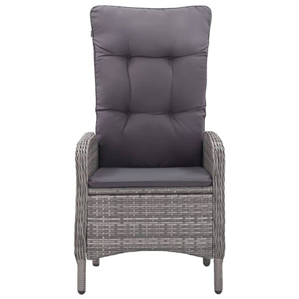 vidaXL 7 Piece Garden Dining Set Grey