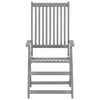 vidaXL Garden Reclining Chairs 2 pcs with Cushions Solid Wood Acacia