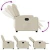 vidaXL Electric Recliner Chair Cream Faux Leather