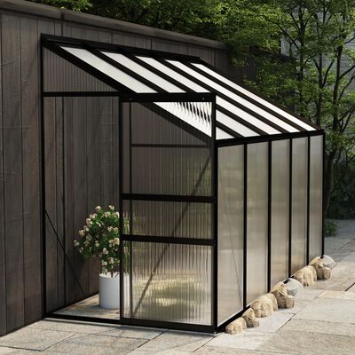 vidaXL Greenhouse Anthracite Aluminium 6.5 m³