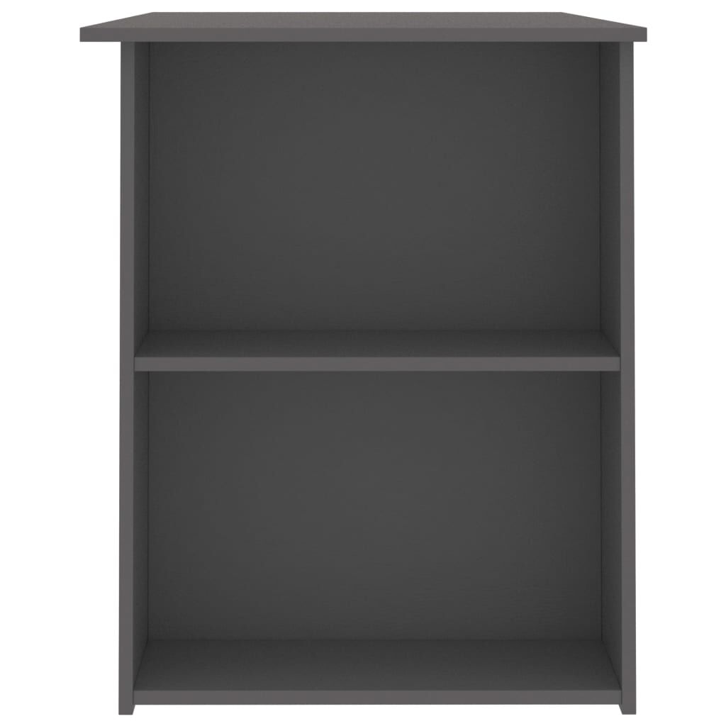vidaXL Desk Grey 110x60x73 cm Engineered Wood