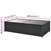 vidaXL 4 Piece Garden Lounge Set with Cushions Poly Rattan Black