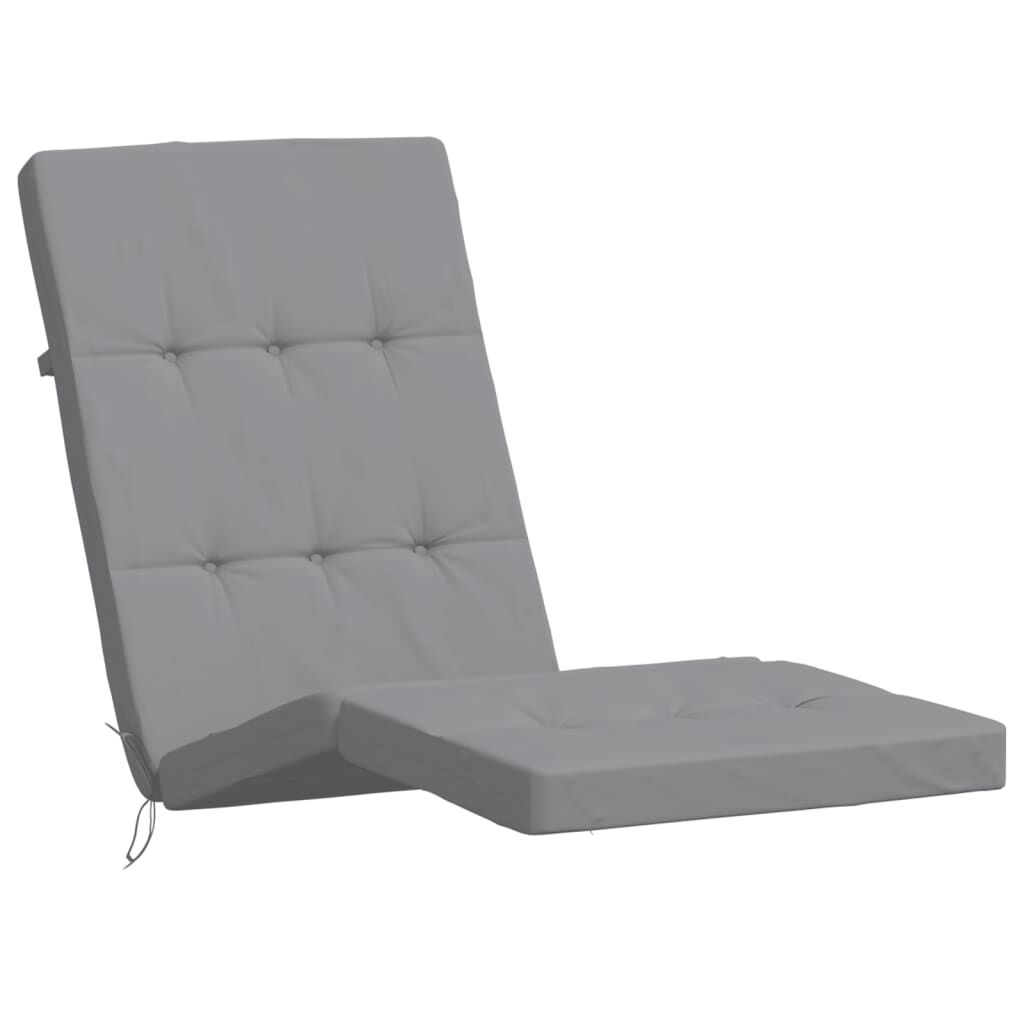 vidaXL Deck Chair Cushions 2 pcs Grey Oxford Fabric