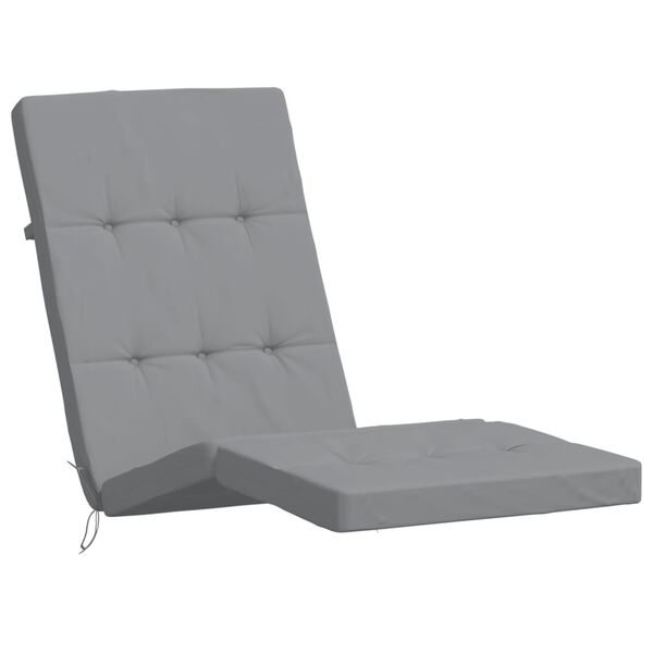 vidaXL Deck Chair Cushions 2 pcs Grey Oxford Fabric