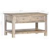vidaXL Coffee Table 82x52x47 cm Solid Mango Wood