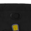 vidaXL Massage Recliner Chair Black Microfibre Fabric