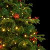 vidaXL Artificial Hinged Christmas Tree 300 LEDs 210 cm