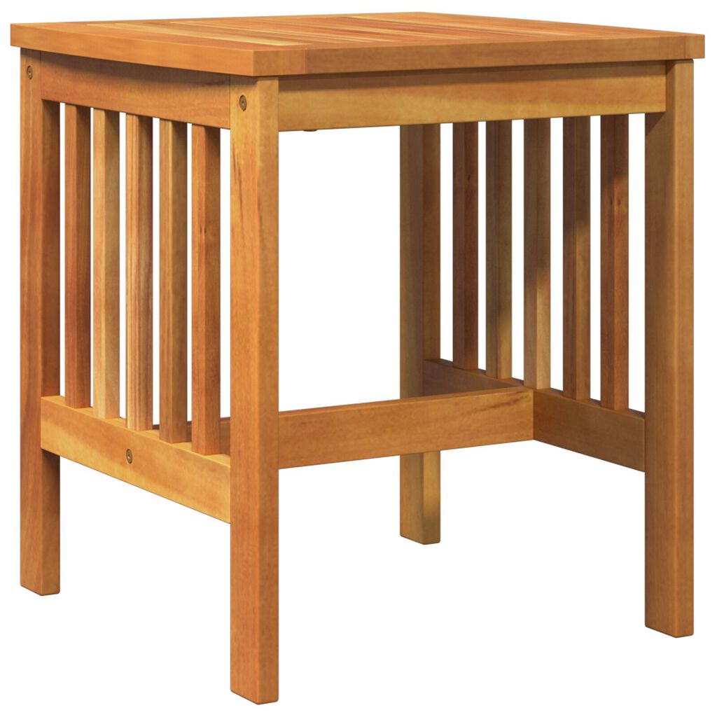 vidaXL Garden Side Table Brown 45x45x50 cm Solid Acacia Wood