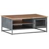 vidaXL Coffee Table Grey 90x50x35 cm Solid Acacia Wood