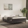 vidaXL Bed Frame without Mattress Dark Grey Queen Velvet