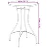 vidaXL Mosaic Bistro Table Blue and White Ø50x70 cm Ceramic