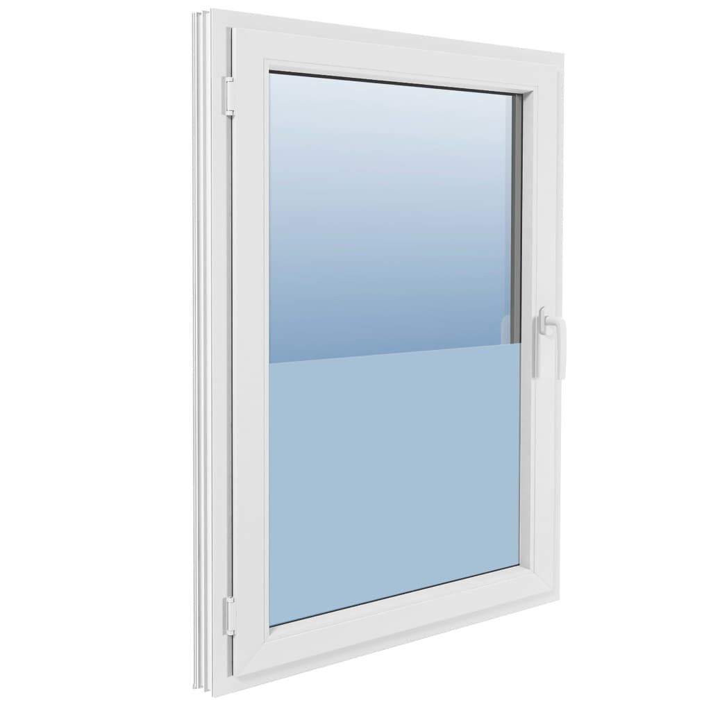 vidaXL Window Film Frosted Grey 0.9x5 m PVC